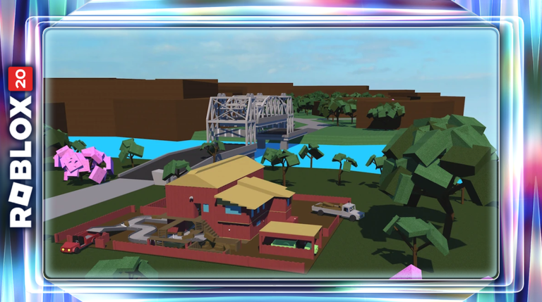 Lumber Tycoon 2 Basis mit goldenem Dach und Lastwagen
